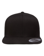 Black yp classics 6089m flat bill snapback front view