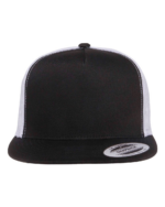 Black yp classics 6006 trucker cap front view