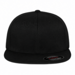 flexfit 6297f pro-baseball cap in black