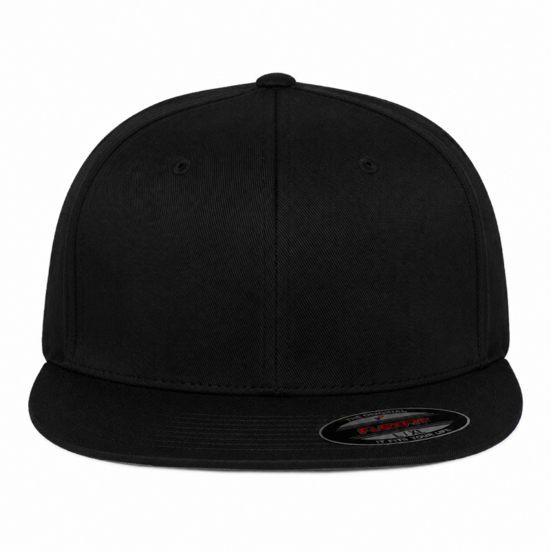 flexfit 6297f pro-baseball cap in black