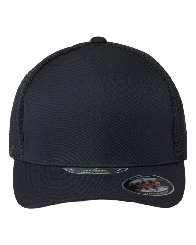 flexfit 5511up unipanel trucker cap in black