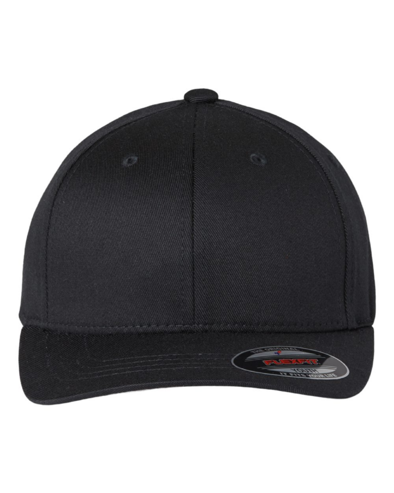 Black flexfit 6277y youth cap front view