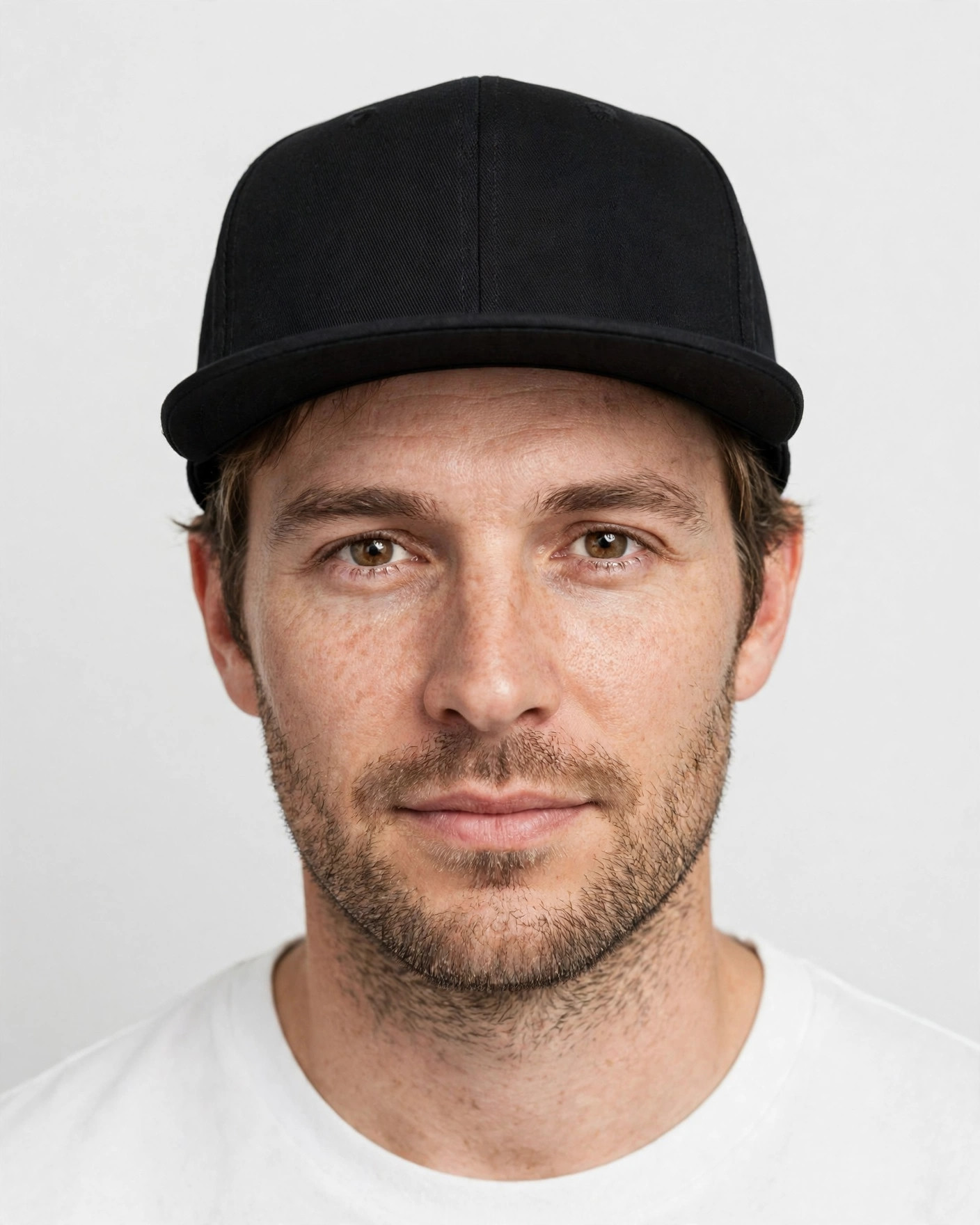 yp-classics-snapback-6007_male_black YP Classics Five-Panel Cotton Twill Snapback Cap 6007 - Image 1